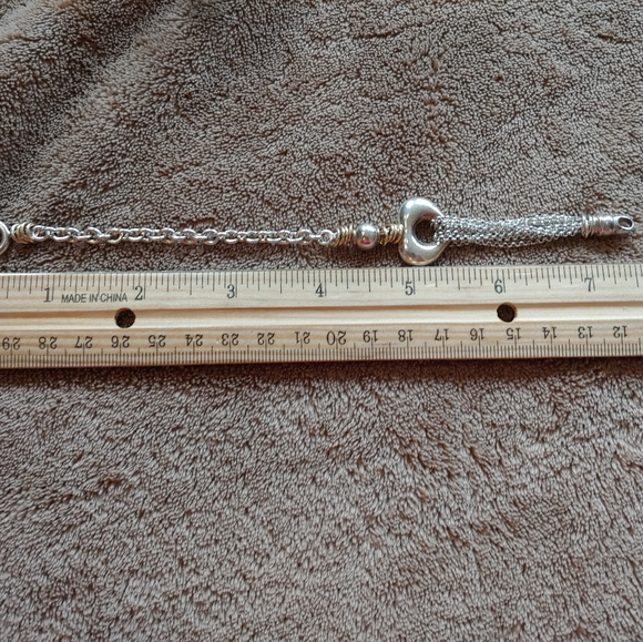 Sterling Silver Heart Bracelet - Picture 2 of 4